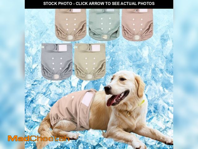 Lot 74-12444240 - wegreeco Summer Cooling Dog Diapers Female, Reusable Dog Cooling Diapers, High Absorbent Puppy Doggi...