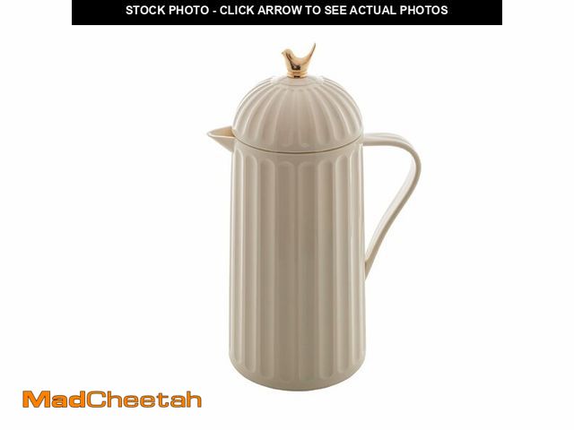 Lot 74-14154944 - WOLFF 1 Liter White Bird Thermal Coffee Carafe, Plastic Exterior with Glass Lining Insulated Beverag...