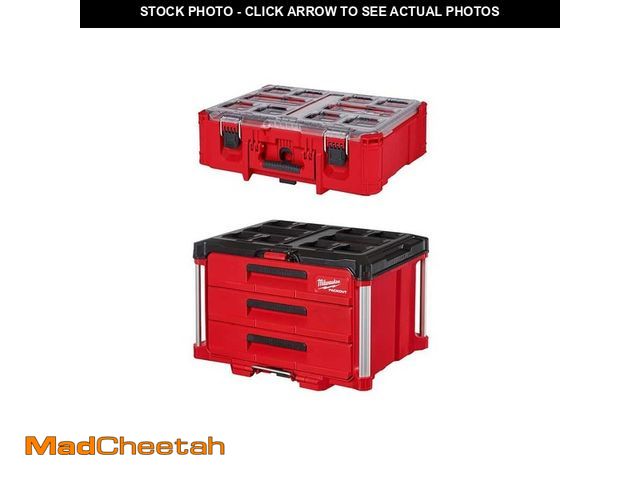 Lot 74-12594685 - Milwaukee PACKOUT 22 in. 3-Drawer and Deep Organizer - UNUSED