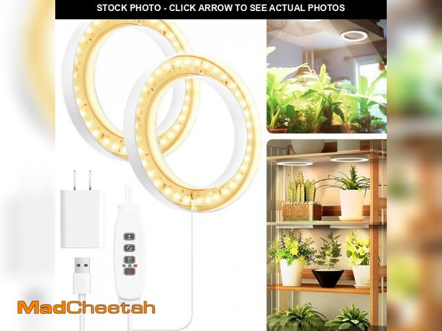 Lot 74-12310459 - Mosthink 6.3" Ceiling Grow Lights for Indoor Plants, 144 LEDs Plant Light Full Spectrum, Under Cabin...