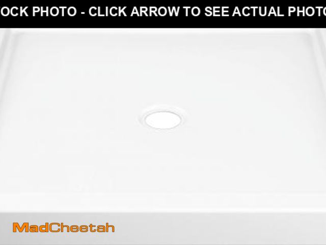 Lot 74-12263899 - Delta Faucet ProCrylic 36 x 36 Center-Drain Shower Base, High-Gloss White B78615-3636-WH - UNUSED