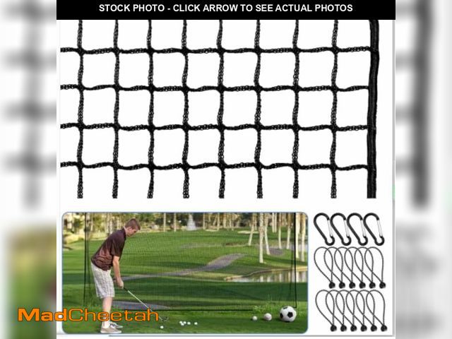 Lot 74-14056575 - Amazgolf Golf Net,10x10Ft Golf Practice Net,Sports Practice Barrier Net, Heavy Duty Ball Netting Gol...