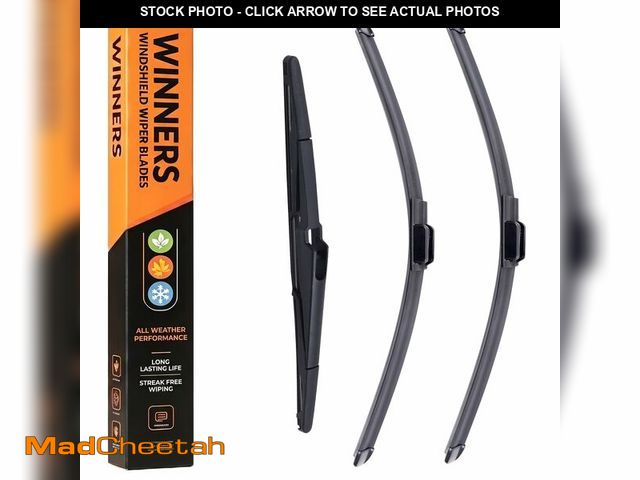 Lot 74-14054584 - WINNERS Wiper Blades for 2021 2022 2023 2024 2025 Kia Sorento - 26"+16"+12" Front and Rear Windshiel...