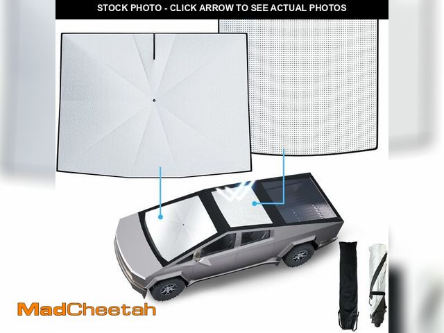 Lot 74-12574990 - Only Compatible for Tesla Cybertruck Windshield &amp; Roof Sunshade Cover 2024-2025 - SPEMER 2PCS Up...