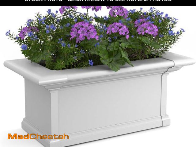 Lot 74-12098350 - Mayne 4822-W Yorkshire Window Box, 2-foot, White - UNUSED