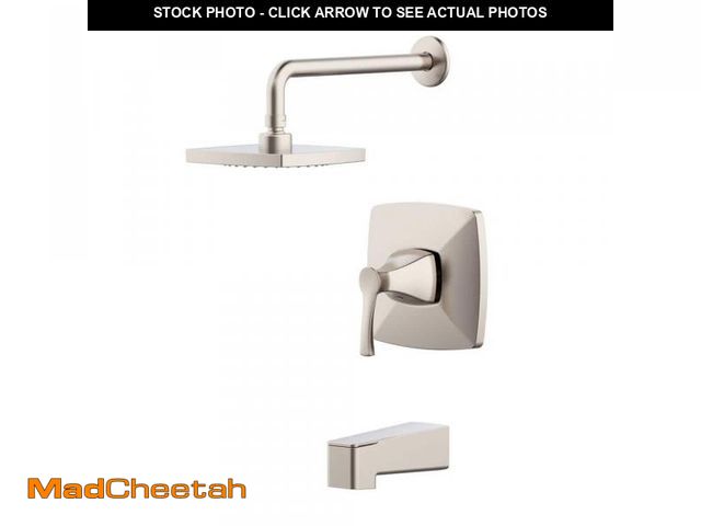 Lot 74-12462953 - Glacier Bay Calandine Single-Handle 1-Spray Tub and Shower Faucet in Brushed Nickel (Valve Included)...