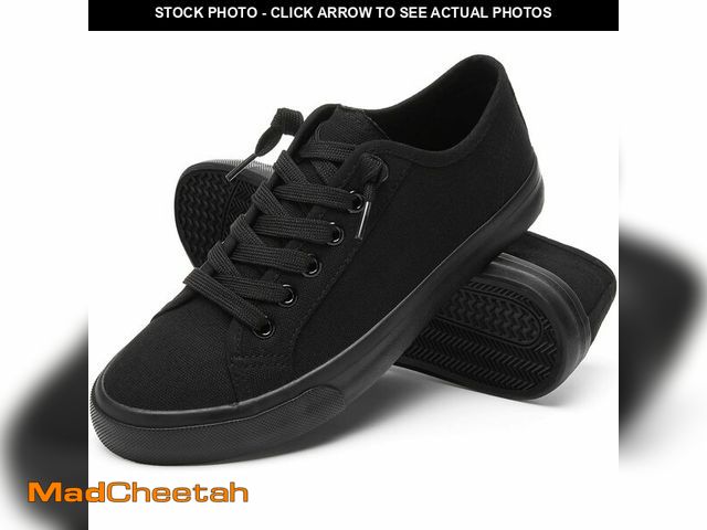 Lot 74-14154948 - Women Canvas Sneakers Slip On Non Slip Casual Shoes Lace Up Canvas Low Top White Shoes Loafers Full ...