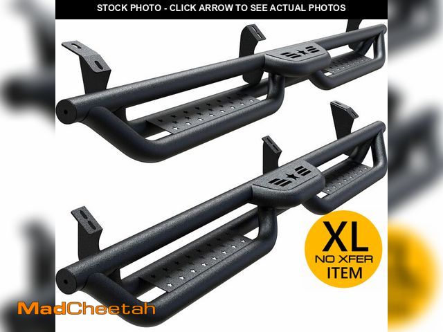 Lot 74-12445321 - Running Boards Compatible with Toyota Tacoma 2005-2023 Double/Crew Cab 4 Full Doors, 6" 2-Stairs Sid...