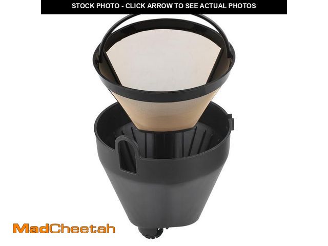 Lot 74-12111120 - Anbige Replacement Parts Filter Basket and Gold Tone Permanent filter, Compatible with Cuisinart Cof...