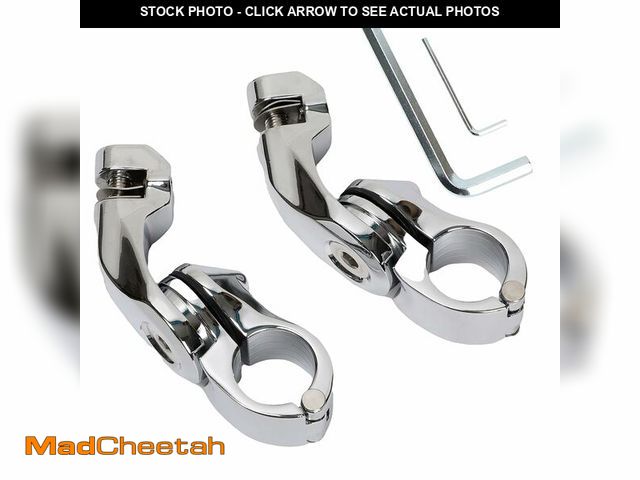 Lot 74-13625728 - HIMIKI Short Angled Adjustable Highway Foot Peg Crash Bar Mount Kit Fits For Softail Sportster Elect...