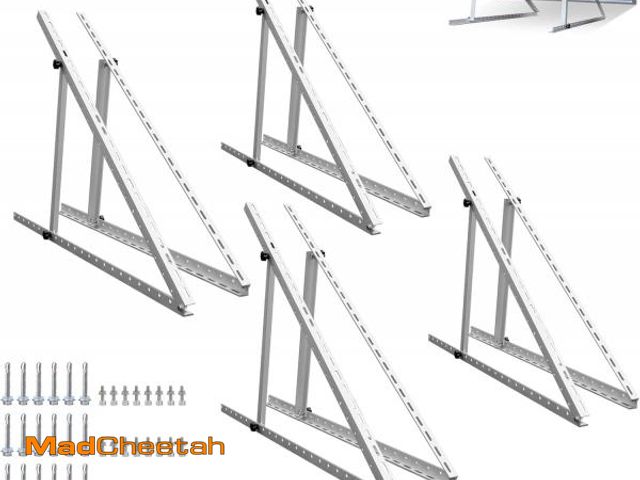 Lot 74-12136912 - ECO-WORTHY 4 Sets 45inch Adjustable Solar Panel Tilt Mount Brackets with Foldable Tilt Legs, Ieal fo...