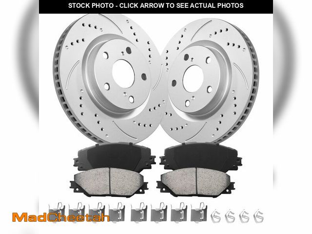 Lot 74-12546753 - Anpulsero Front Brake Pads And Rotors Kit Compatible with 2006-2018 Toyota RAV4 [with 3rd Row Seatin...
