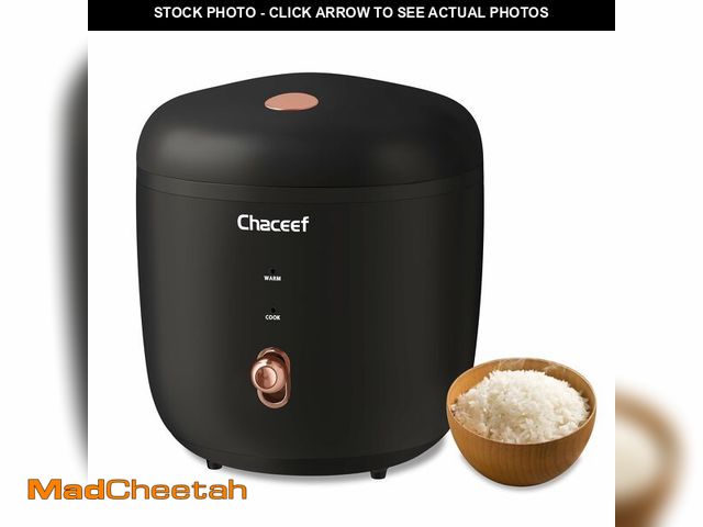 Lot 74-13778576 - (MISSING POWER CORD) CHACEEF Mini Rice Cooker 2 Cups Uncooked, 1.2L Rice Cooker Small with Non-stick...