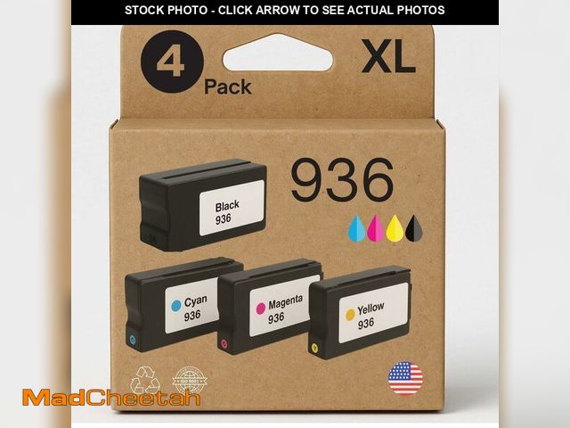 Lot 74-13711957 - AMAZINK Compatible Replacement Ink Cartridge for 936XL Ink. Works with 9110b 9122e 9125e 9135e 9128e...