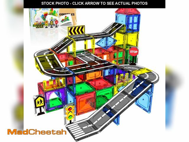 Lot 74-14150082 - Magnetic Tiles - Road Set, Magnetic Building Blocks, Preschool Montessori Toys Gift for 3+ Year Old ...