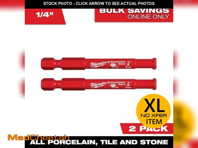 Lot 74-14113949 - Milwaukee Diamond MAX Hole Saw Set (2-Piece) - UNUSED