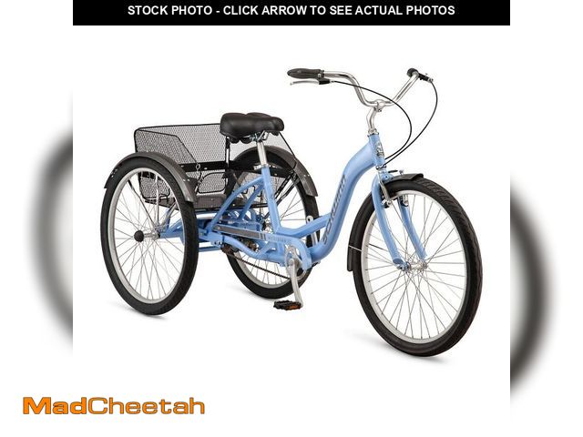 Lot 74-14613595 - Schwinn Meridian Adult Tricycle, 26 Inch Bike for Women and Men, Single-Speed Adult Trike, Low Step-...