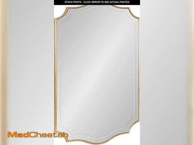 Lot 74-12399876 - Kate and Laurel Hollyn Glam Scalloped Wall Mirror; 20 x 30; Gold; Decorative Traditional Wall Decor ...