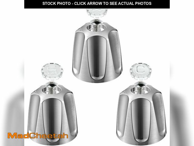Lot 74-12602201 - Dreyoo 3 Piece Metal Shower Knob Replacement Compatible with Price/Pfister Verve Tub Shower, Bathtub...