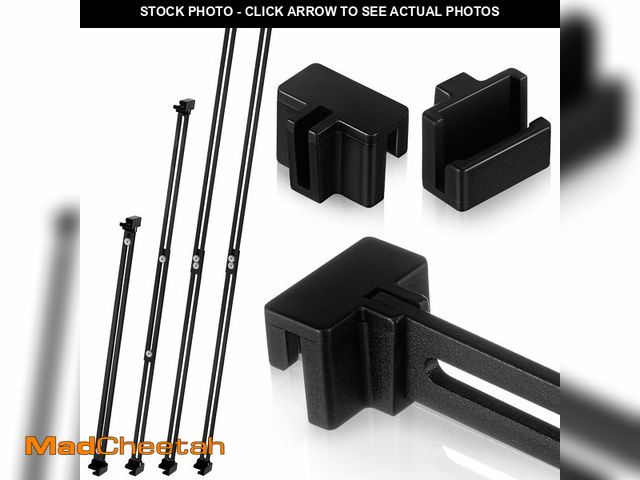 Lot 74-13715849 - Humyoun 12 Pcs Metal Adjustable File Cabinet Rails Set Include 8 Hanging File Rail Clips 4 Cabinet D...