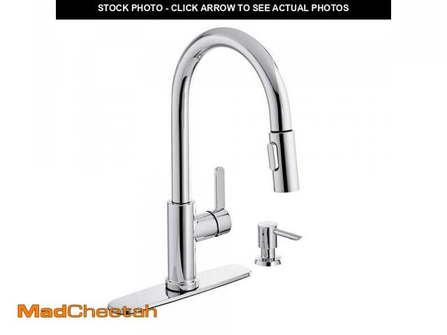 Lot 74-12531863 - Glacier Bay Paulina Single-Handle Pull-Down Sprayer Kitchen Faucet with TurboSpray, FastMount and So...