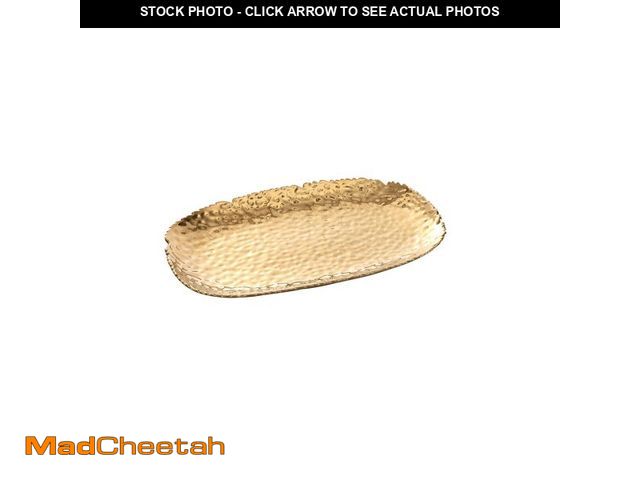 Lot 74-12606316 - Pampa Bay Golden Millennium 14 x 9-inch Serving Platter, Gold - USED