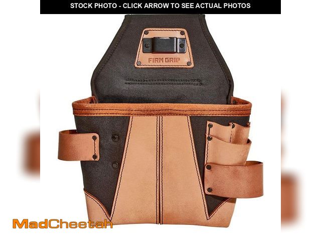 Lot 74-12691423 - *DIRTY/SCUFFED* FIRM GRIP Build-A-Rig Hybrid Leather/Nylon Carpenter Tool Pouch *DIRTY/SCUFFED*  - U...