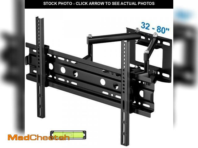 Lot 74-12481104 - Full Motion TV Wall Mount Bracket for 32-80 inch TVs, Articulating Arms with Swivel Tilt Extension, ...