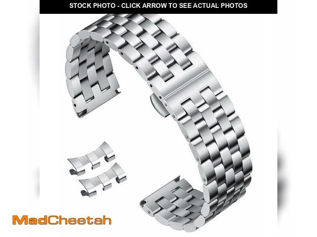 Lot 74-14045668 - BINLUN Stainless Steel Watch Band Replacement Metal Watch Straps for Men and Women 18mm/19mm/20mm/21...