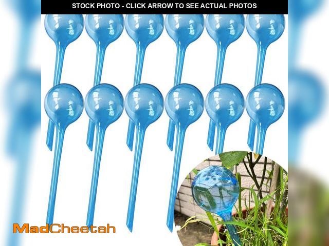 Lot 74-12310415 - MOONSOUND Large 12pcs Self Watering Plant Stakes, Plastic Plant Watering Devices to Help Automate Th...