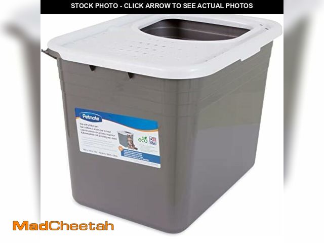 Lot 74-14582056 - Petmate Enclosed Cat Litter Box with Hinged Lid, Wide Top Entry - UNUSED