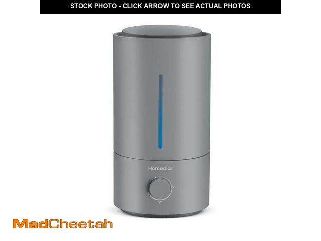 Lot 74-12858203 - (MISSING FIILTERS) Homedics Ultrasonic Humidifier, Cool Mist, Easy Top Fill with up to 44 Hour Run T...