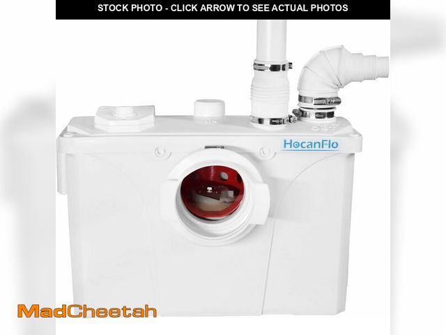 Lot 74-13709060 - 700Pro Macerator Pump, Up to 29.5 ft, Upflush Toilet Pump with 4 Water Inlets for Domestic Residenti...