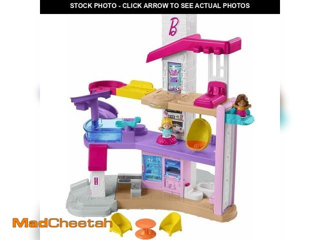 Lot 74-14068052 - Fisher-Price Little People Toddler Toy Barbie DreamHouse Playset with Music Lights &amp; Figures for...