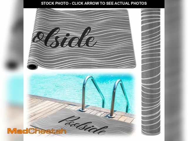 Lot 74-14303017 - Tinideya Pool Mat Poolside Non Slip Mat Walk Pool Deck Mats Rugs for Floor Outdoor Rubber Mats with ...
