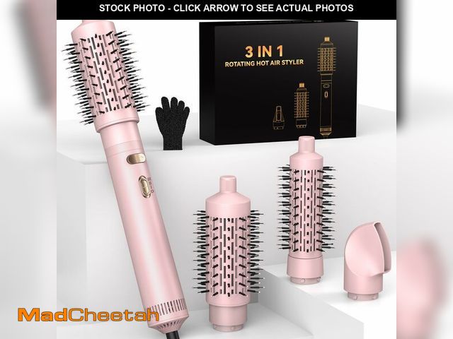 Lot 74-14143761 - 4 in 1 Rotating Hair Dryer Brush Spinning with Detachable Brush(2" &amp; 1.5"),Negative Ionic Brush ...