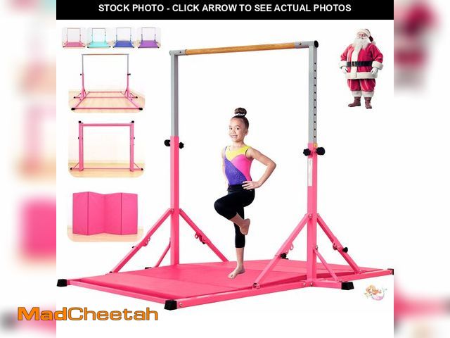 Lot 74-12568792 - MARFULA Foldable Gymnastics Bar with Mat 8 Ft Length with 4 Ft Width Kip Bar with Mat Gymnastics Hor...