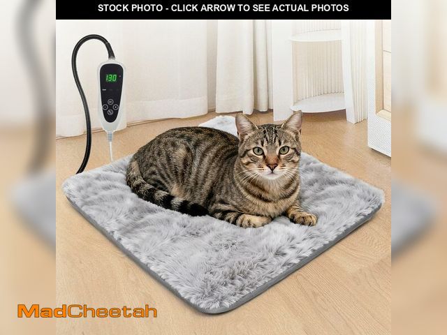 Lot 74-12972644 - GOLOPET Cat Heating Pad 18x18 in with Smart Thermostat Switch and Power Line Protection Tube,Obtaine...