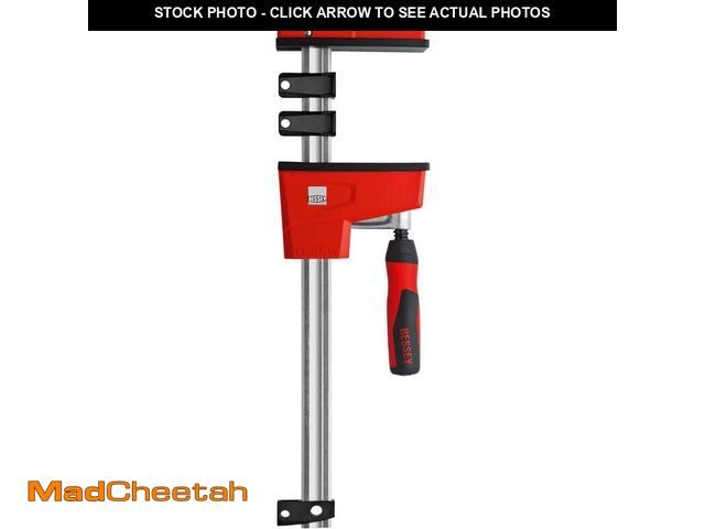 Lot 74-14285663 - BESSEY K-Body REVOlution (KRE) 31 in. Capacity Parallel Clamp with Composite Plastic Handle and 3-3/...