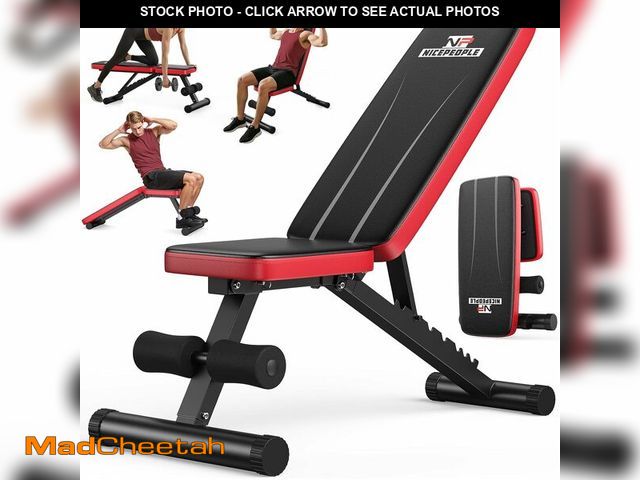 Lot 74-13710234 - NICEPEOPLE Basic Weight Bench for Home Gym, 8 Backrests Adjustable Bench with 660LBS Weight Capacity...