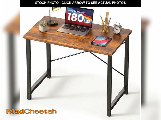 Lot 74-14348680 - DUMOS 32 Inch Small Computer Desk for Home Office, Modern Study Writing Gaming Work Table Simple Sty...
