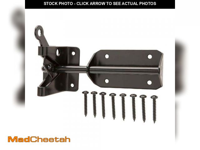 Lot 74-12532073 - Everbilt Black Heavy-Duty Gate Latch - UNUSED
