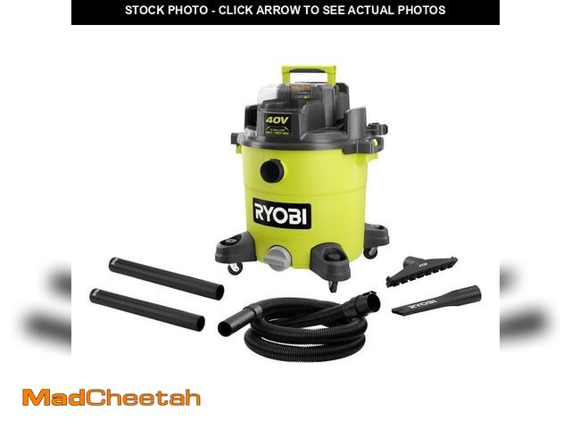 Lot 74-13678248 - RYOBI 40V 10 Gal. Cordless Wet/Dry Vacuum (Tool Only) - UNUSED