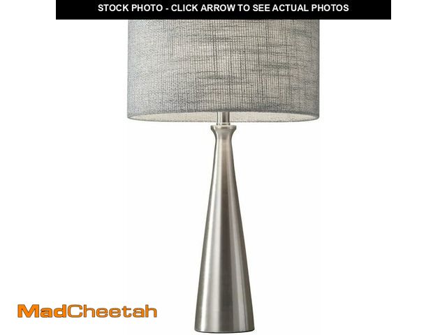 Lot 74-12664048 - Adesso 1517-22 Linda 21.5" Table Lamp, Steel, Smart Outlet Compatible - UNUSED