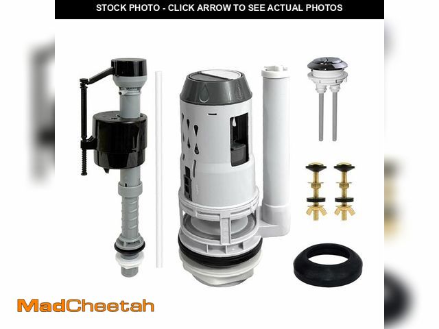 Lot 74-13478231 - Vootenec 3-Inch Dual Flush Valve Replacement Kit,Universal for 2-Piece Toilets,Has Flush Valve, Fill...