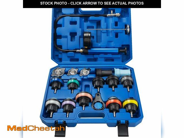 Lot 74-12460937 - VTG VOGTEN 18PCS Coolant Pressure Tester Kit,Radiator Pump Pressure Tester Kit for Automotive Coolin...