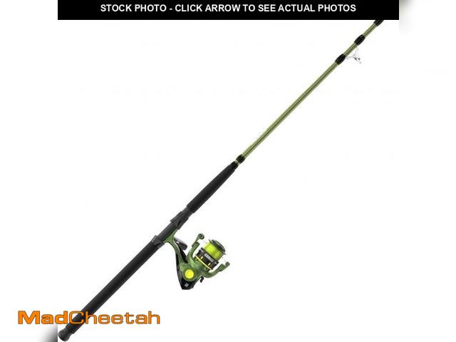 Lot 74-12030752 - Zebco Big Cat Spinning Reel and Fishing Rod Combo, 7-Foot 2-Piece Fishing Pole, Multi-Layered Drag S...