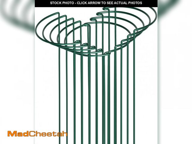 Lot 74-12127655 - SORANGEUN 10 Pack Peony Cages and Supports, 14" (W) x 32"(H) Plant Support, Heavy-Duty Metal Plant S...