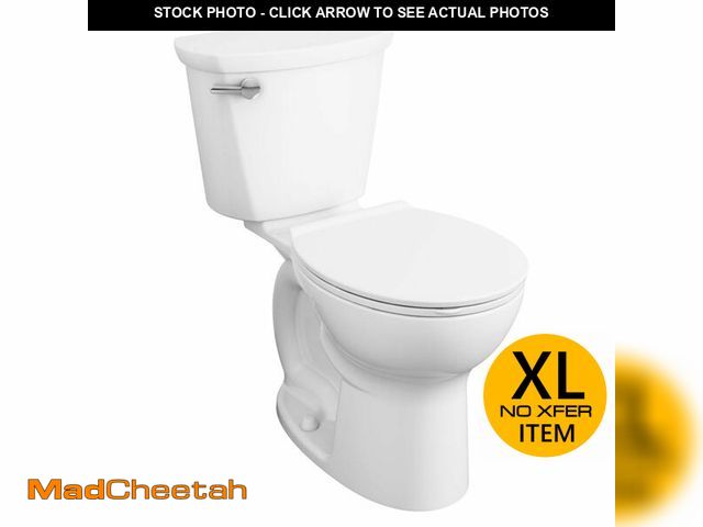 Lot 74-12671083 - American Standard 215BA004.020 Cadet PRO Two-Piece Toilet, Chair Height, Round Front, White, 1.28 gp...