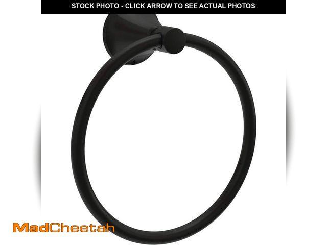 Lot 74-13001589 - Delta Lorna Wall Mounted Round Closed Towel Ring Bath Hardware Accessory in Matte Black - UNUSED